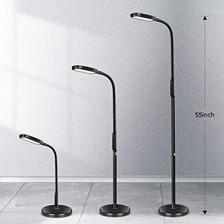 Miroco LED Floor Lamp with 5 Brightness Levels & 3 Color Temperatures, 1815 Lumens, Adjustable LE... | Walmart (US)