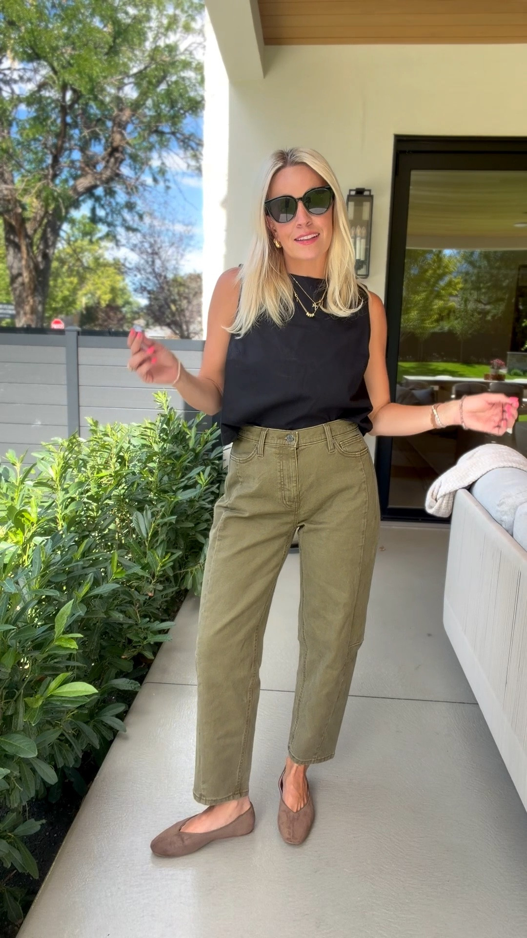 Those same pants come in this green color!

#LTKootd #LTKgrwm #LTKmomlife