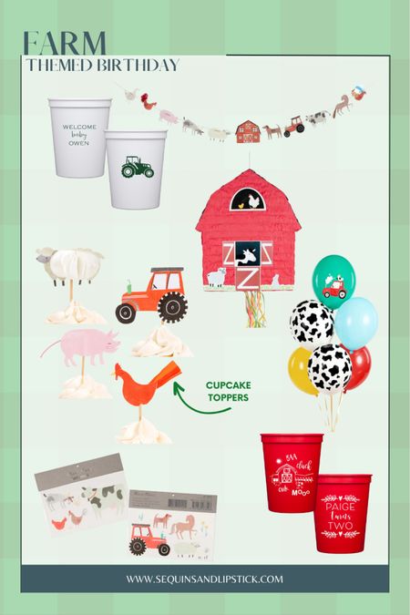 Farm themed party ideas // Backyard entertainment Entertaining essentials Party styling Party planning Party decor Party essentials Kitchen essentials Dessert table Table setting decor Housewarming gift guide Just because gift Tablecloth fringe Party backdrop ideas Balloon garland DIY Balloon installation Pastel balloon garland Spring balloon garland Amazon finds Amazon favorites Amazon essentials Amazon decor Etsy finds Etsy favorites Etsy decor Etsy essentials Shop small Meri Meri Pastel cups Pastel plates Easter Bunny Easter egg chocolates Easter gift baskets Party pennant flags Dessert table decor Gift tags Party favors Book shelf decor Photo Prop Easter Party Pennant Birthday Party Decor Baby Shower decor Easter photo session ideas Pottery Barn Kids Carolina table Carolina chairs Cake stand Crate and Barrel MinniDip pink inflatable ball pit Inflatable pool Summer essentials Mother’s Day gift ideas Mother’s Day party decor Cuddle and kind dolls Bunny doll #LTKGifts #LTKHoliday

#LTKbaby #LTKfamily #LTKkids