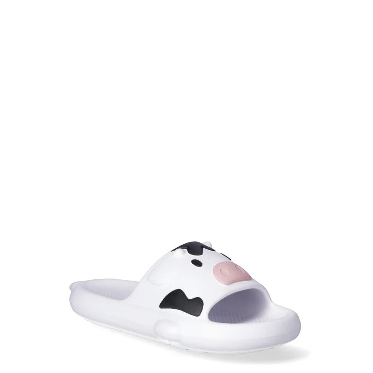 Wonder Nation Girls Critter Slide Sandals | Walmart (US)