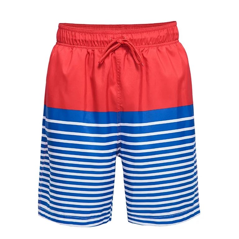 Rokka&Rolla Men's Swim Trunks Mesh Lined Beach Shorts, up to Size 2XL - Walmart.com | Walmart (US)