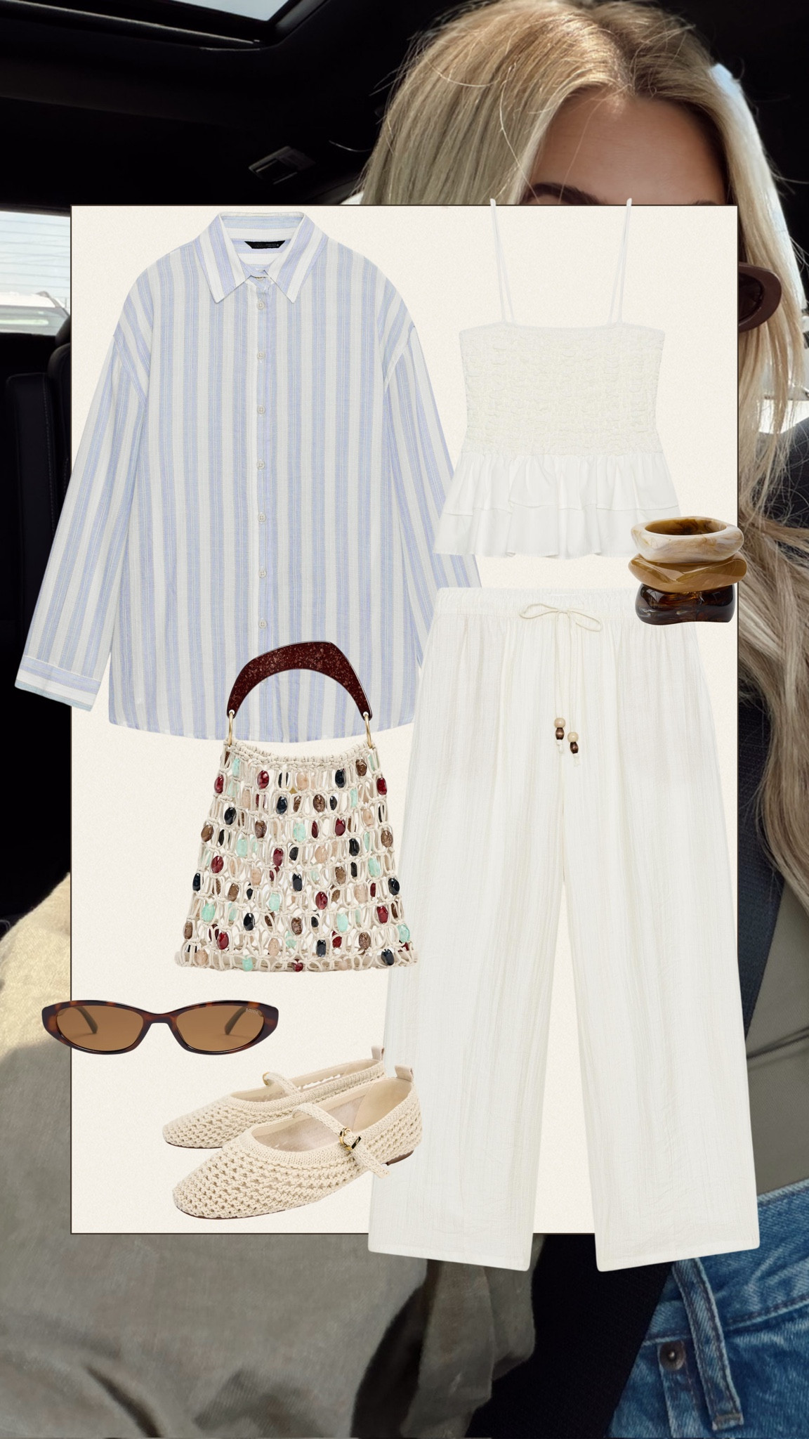 Cutest Zara outfit for summer🤍🐚

#LTKMidsize #LTKootd