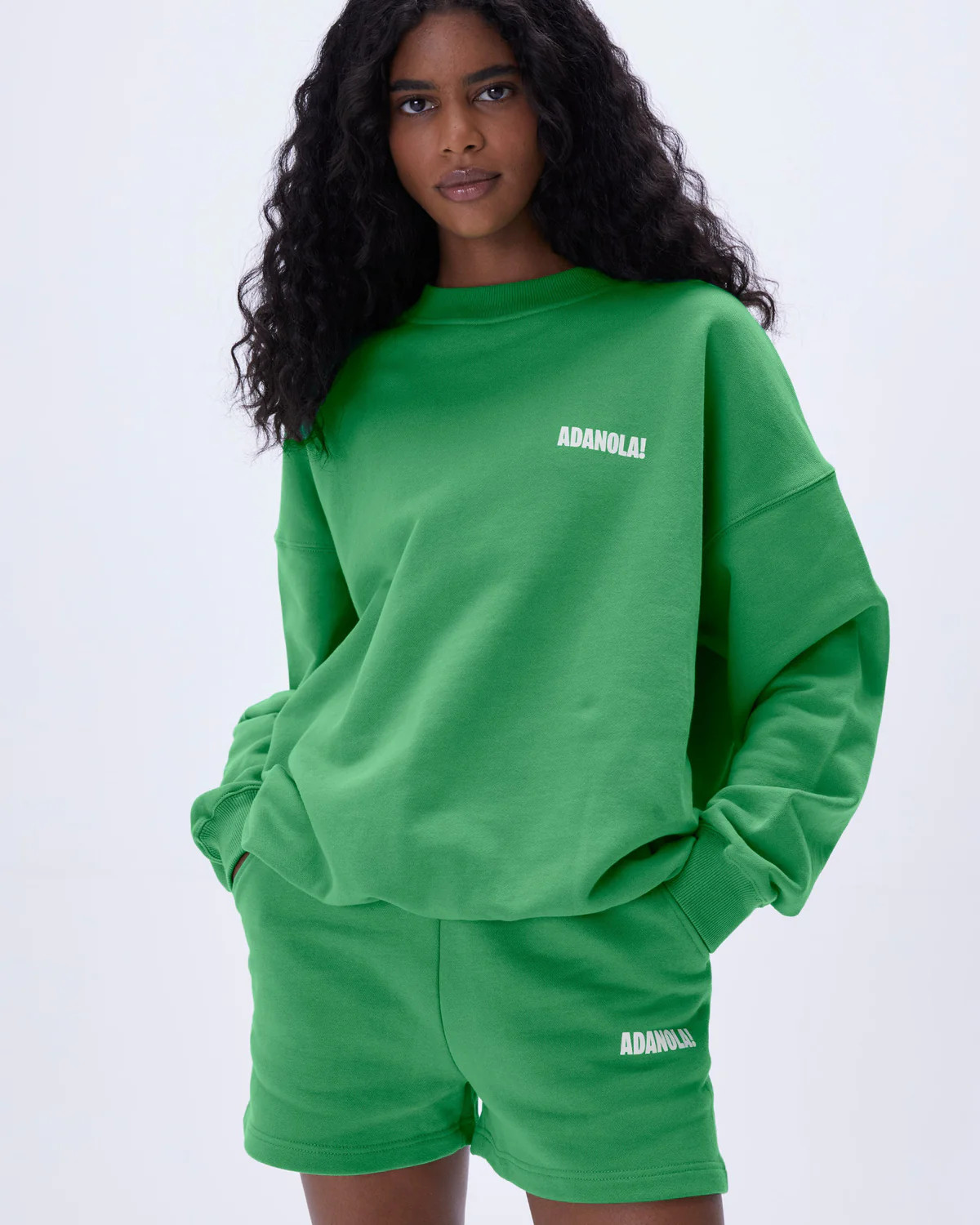 Resort Sports Oversized Sweatshirt - Kelly Green | Adanola UK