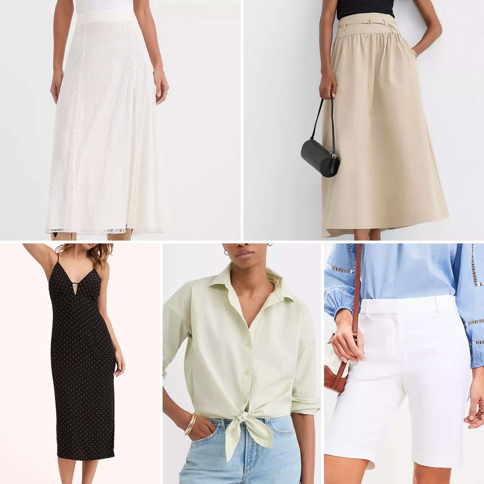 Spring outfit, white maxi skirt, polka dot dress, bermuda shorts, date night outfit, travel outfit, spring dress, vacation outfit, summer dress, summer outfits, country concert 

#LTKFestival #LTKOver40 #LTKMothersDay