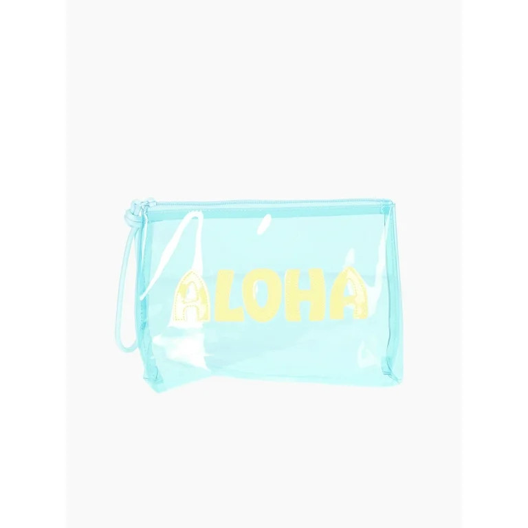 No Boundaries Women's Graphic Beach Pouch,Blue | Walmart (US)