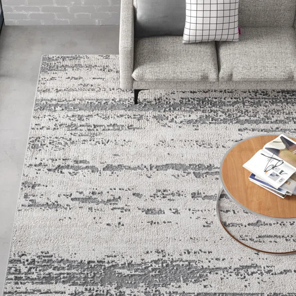 Bridgeton Abstract Gray/Khaki Area Rug | Wayfair North America