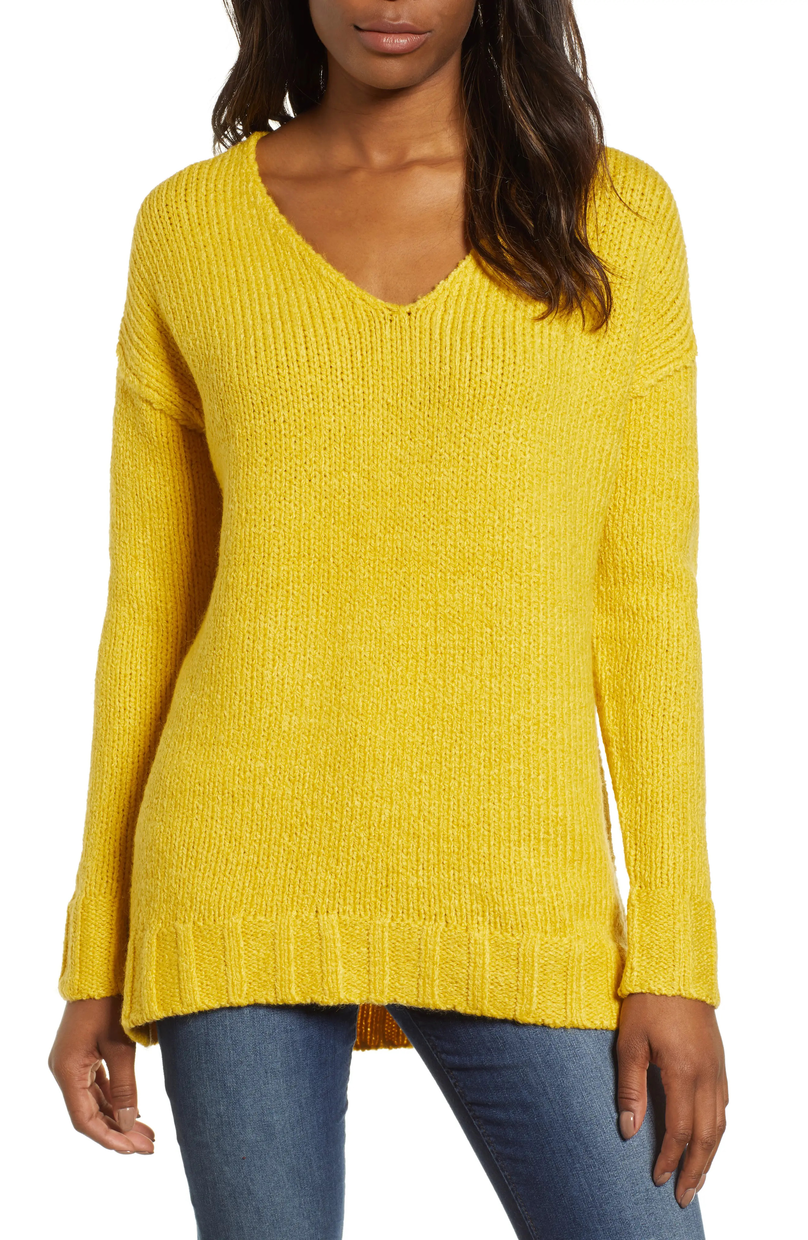 Chunky V-Neck Pullover | Nordstrom