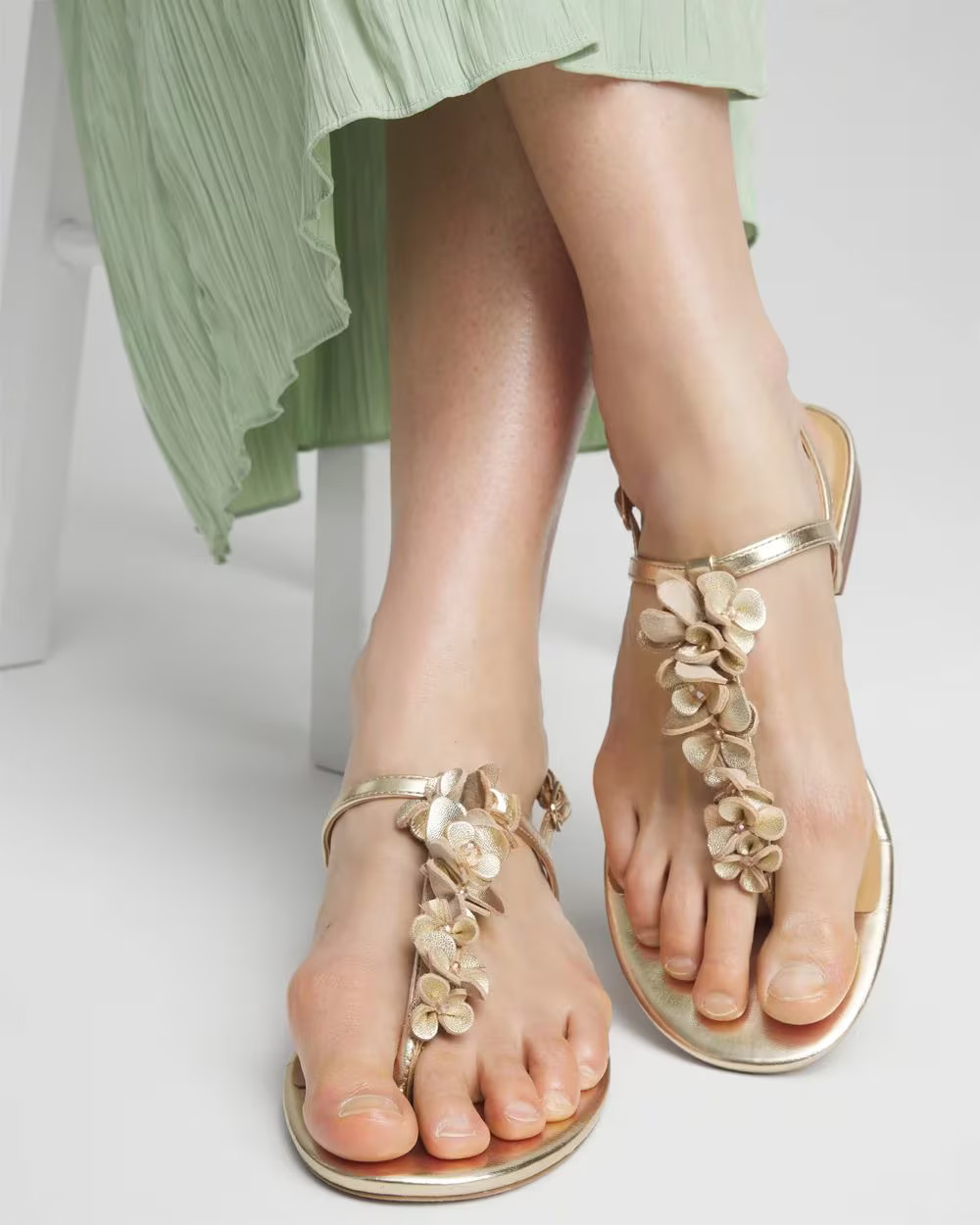 Sioux Flower T-Strap Sandals | Chico's
