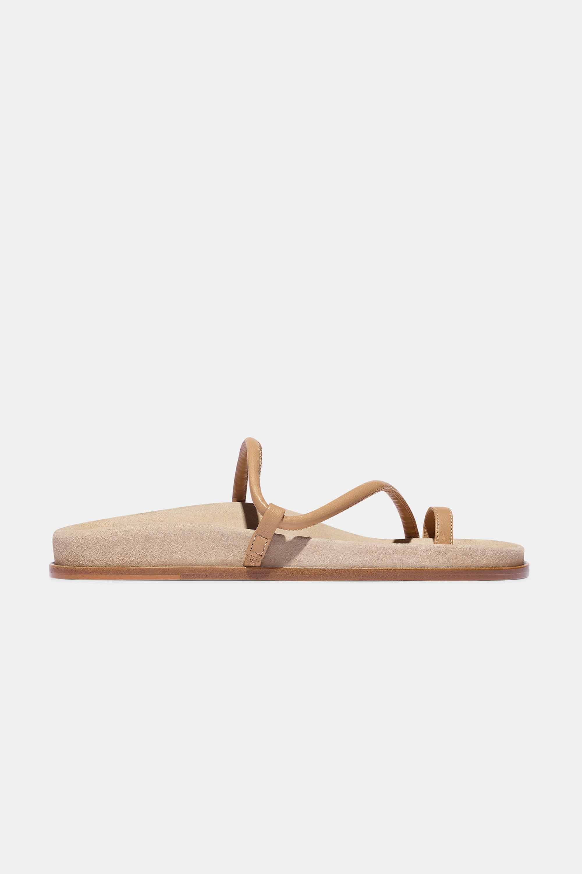 Bari in Tan Nappa and Suede | Emme Parsons