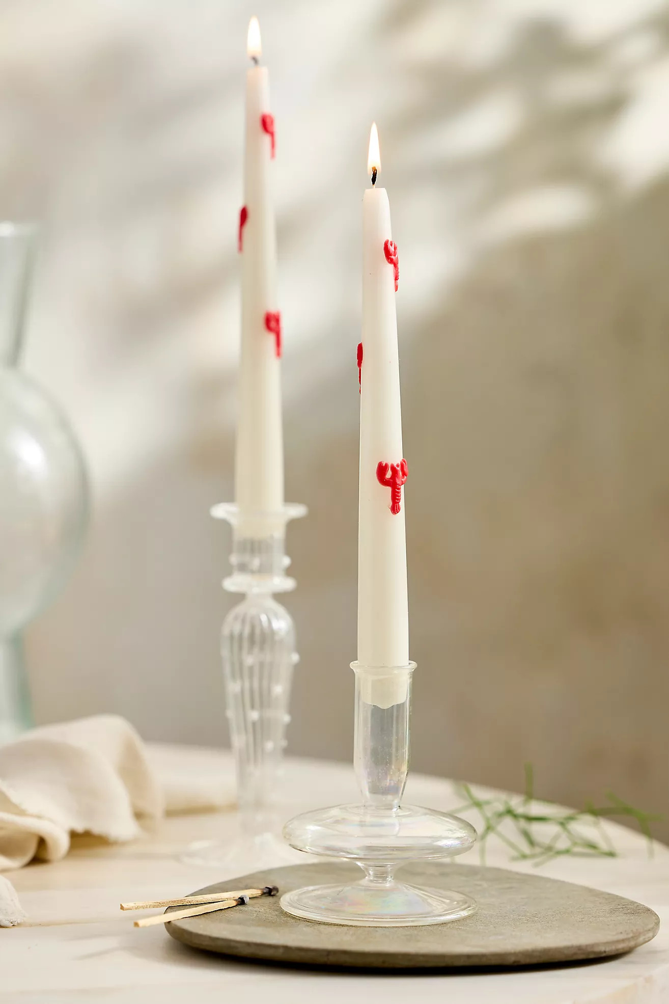 Marine Life Taper Candles, Set of 2 | Anthropologie (US)