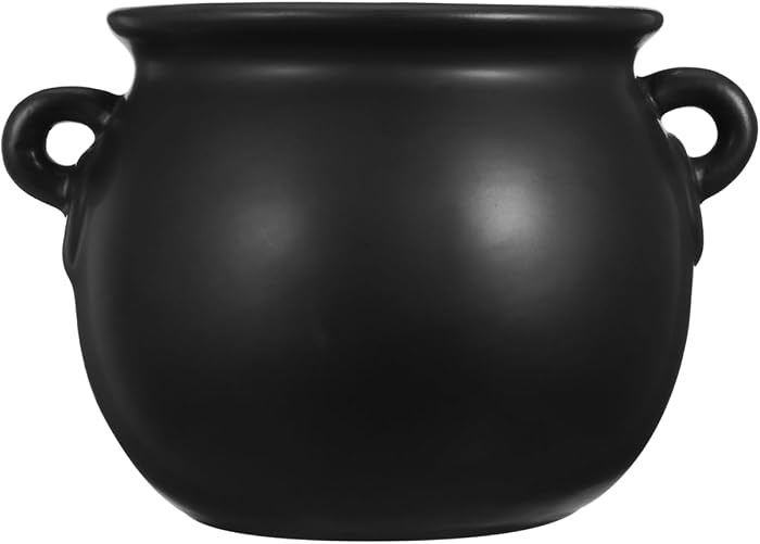 Cabilock Ceramic Witch Cauldron Bowl Halloween Candy Bucket for Treats Snack Serving Tray Decorat... | Amazon (US)