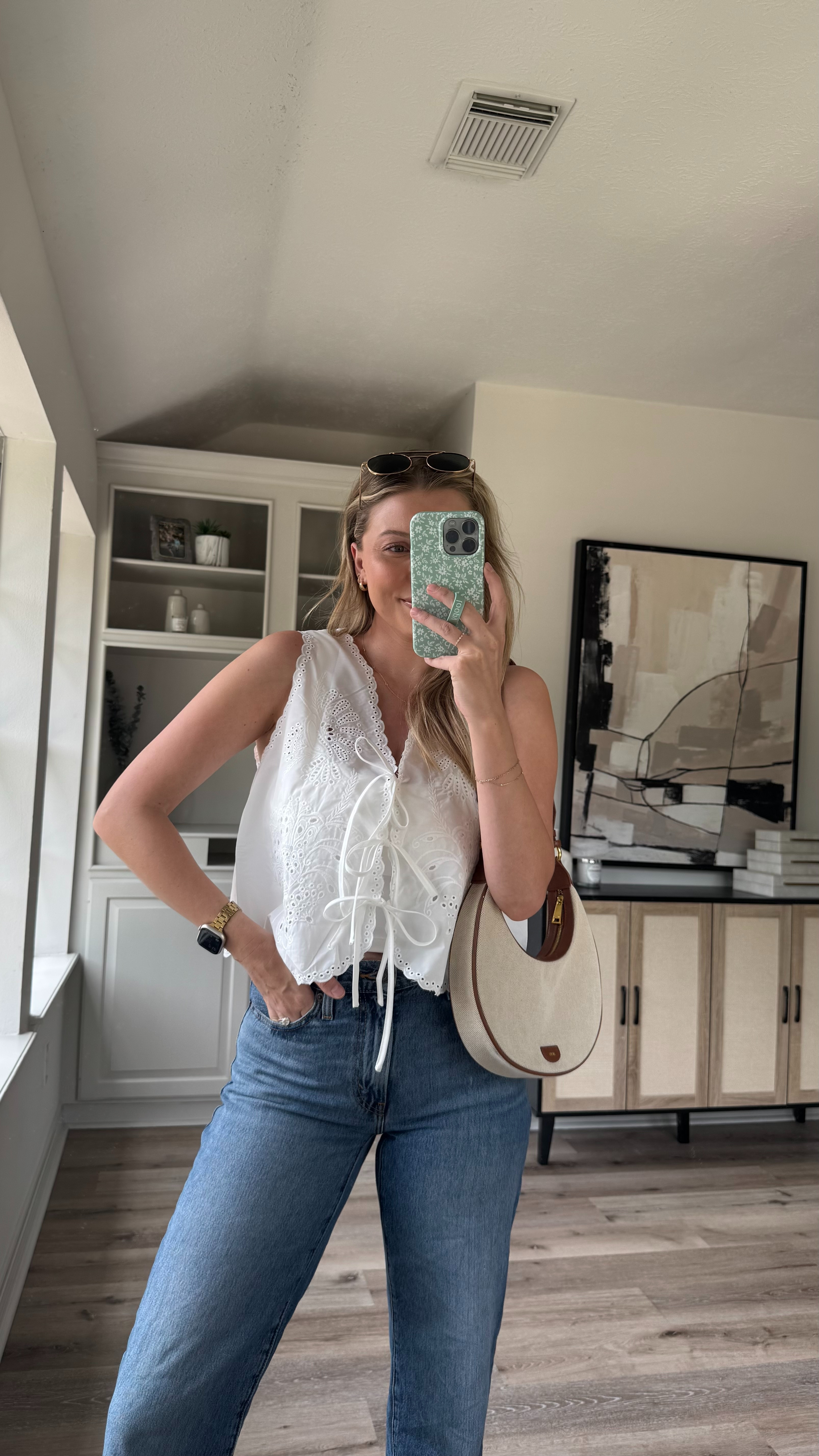 Found the cutest crochet top for summer! Wearing M in top + M in nursing friendly sports bra tank. 

 #LTKSummerEdit 

#LTKFindsUnder50 #LTKFindsUnder100