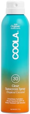 COOLA Organic Sunscreen SPF 30 Sunblock Spray, Dermatologist Tested Skin Care for Daily Protectio... | Amazon (US)