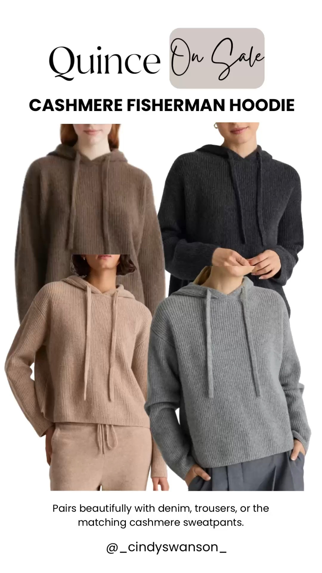The Quince Cashmere Fisherman Hoodie is one of those timeless pieces you’ll reach for again and again. Soft, cozy, and easy to style with denim, tailored trousers, or the matching cashmere sweatpants—it’s a beautiful wardrobe staple, especially while it’s on sale.

💡 LTK MADE EASY
❤️ Heart = Support my posts!
🔖 Save = Get sale & restock alerts
📋 Lists = Keep favorites organized
📲 Share = Send lists and products to a friend. Hello, Christmas List!
💬 Comment = Ask me anything about what I’m wearing. :-)

#LTKSaleAlert #LTKootd