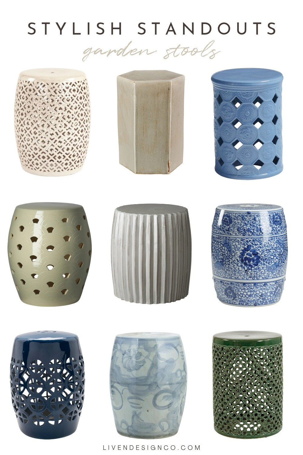 Garden stool. Ceramic stool. Outdoor side accent table. Chinoiserie stool

#LTKSeasonal #LTKHome #LTKSaleAlert