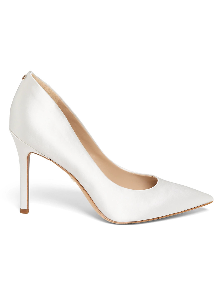 Women's Hazel Amour Satin Pumps - Bright White - Size 6.5 | Saks Fifth Avenue