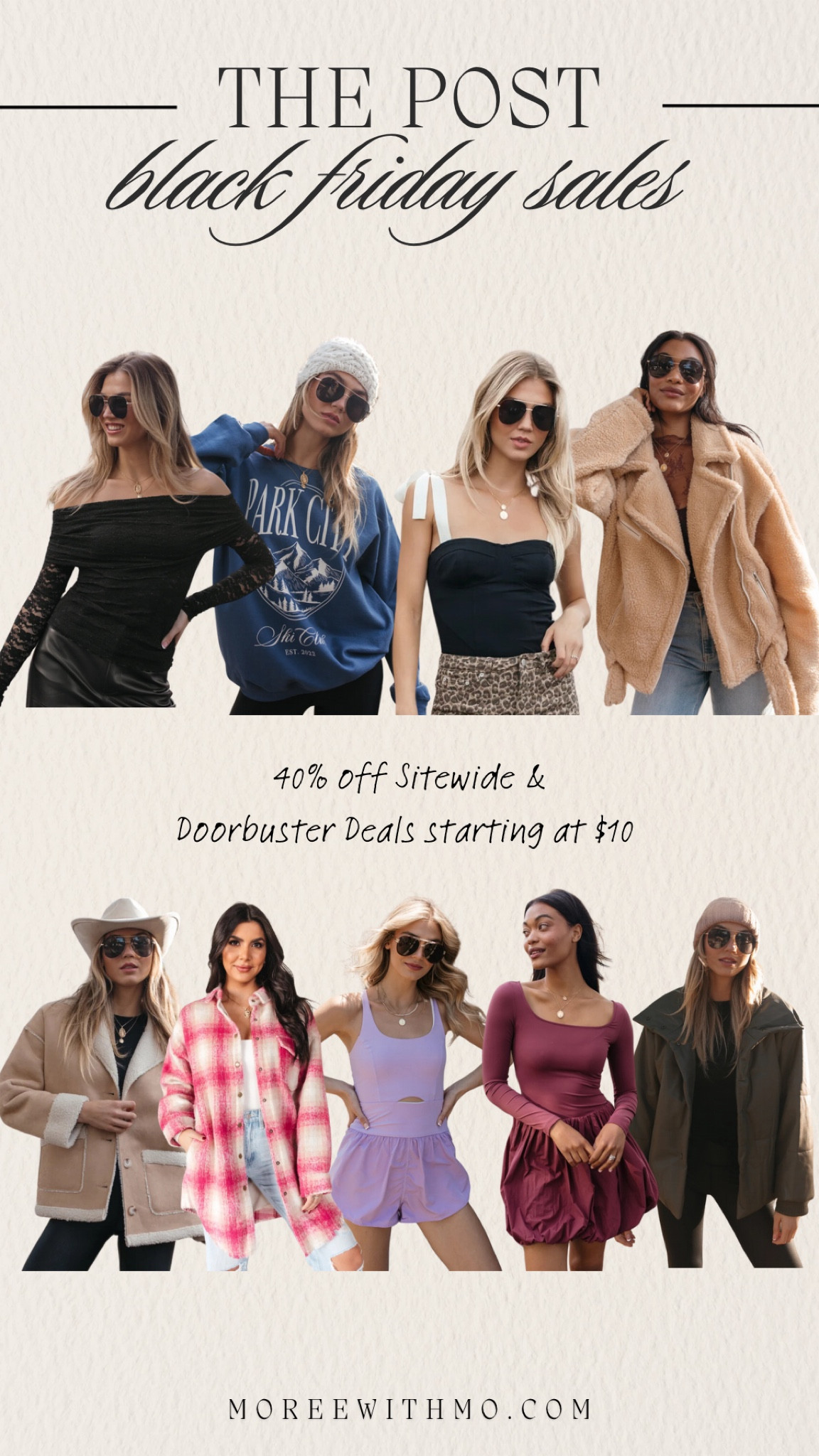 The Post Black Friday! 

Holiday Outfit 
Gifts for Her 
Going out tops 
Outerwear 
Moreewithmo 

#LTKCyberWeek #LTKSeasonal #LTKHoliday