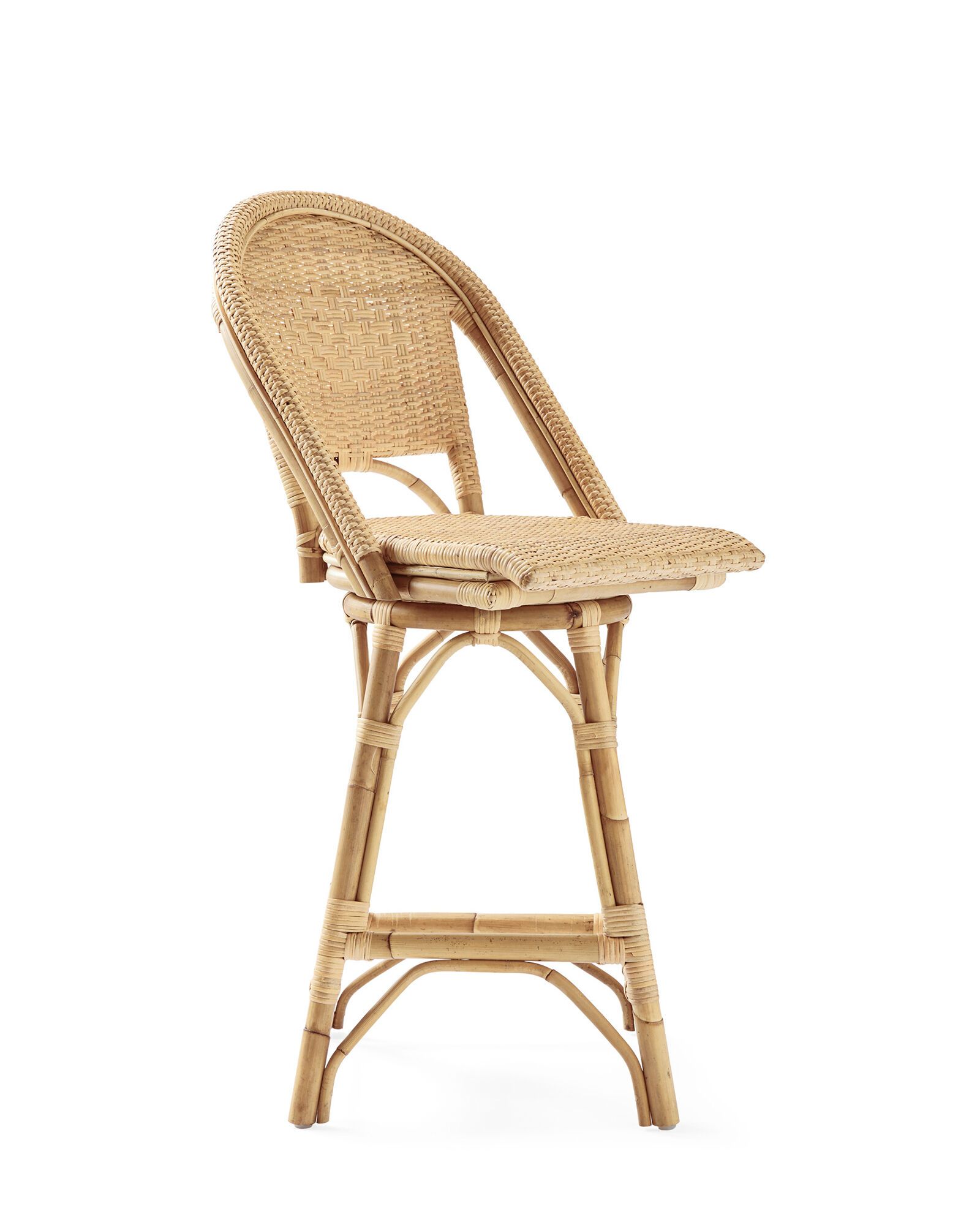 Sunwashed Riviera Swivel Counter Stool | Serena and Lily