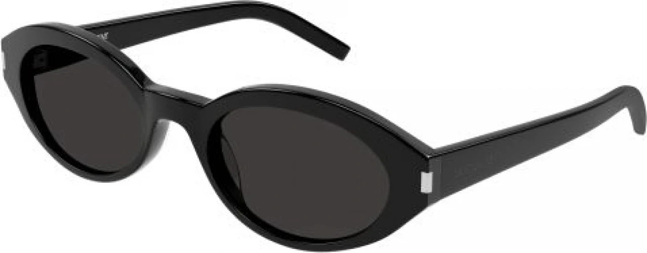Saint Laurent SL 567 Sunglasses 001 - Black - Black Women Oval | Designer Optics
