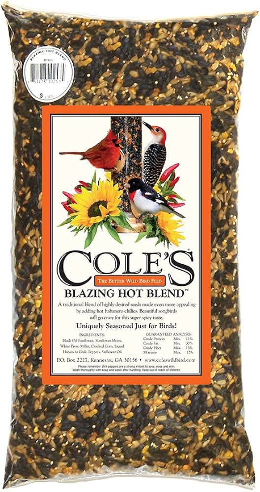Cole's BH05 Blazing Hot Blend Bird Seed, 5-Pound | Amazon (US)