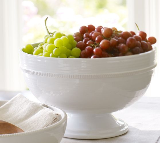 Gabriella Stoneware Footed Serving Bowl | Pottery Barn (US)