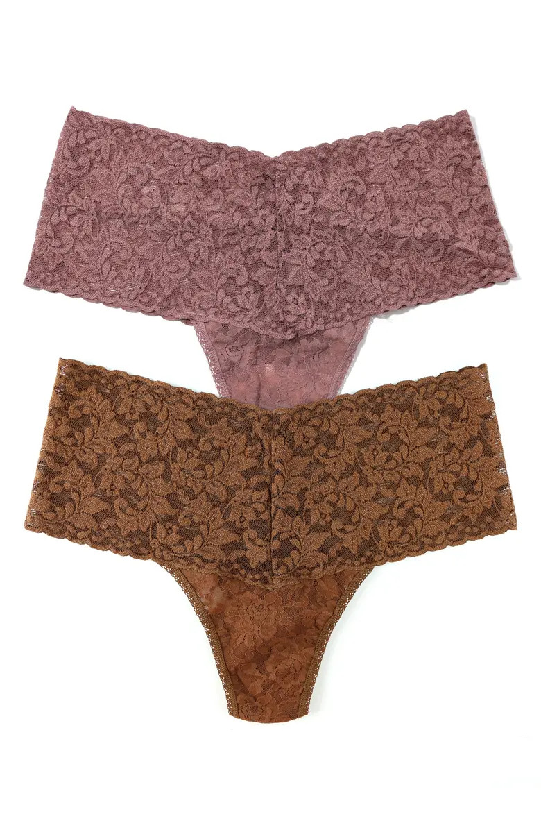 Hanky Panky Assorted 2-Pack Retro High Waist Thongs | Nordstrom | Nordstrom