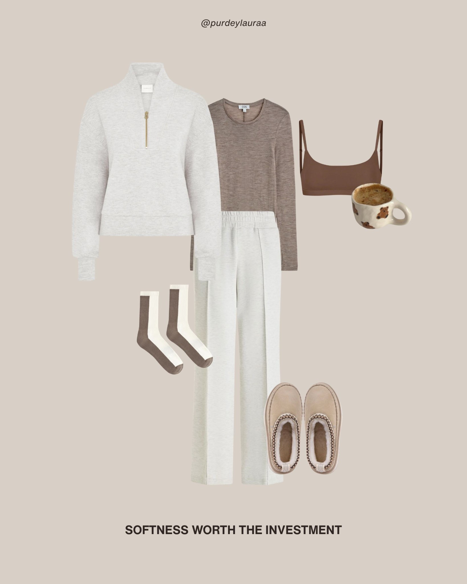 Super soft loungewear outfit, cosy outfit, comfy outfit, mum style, chic outfit, Varley, COS, Emu Australia, Skims 

#LTKuk #LTKwinter #LTKautumn