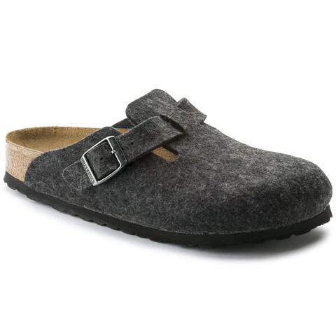 Boston Wool Anthracite Clogs | Birkenstock USA