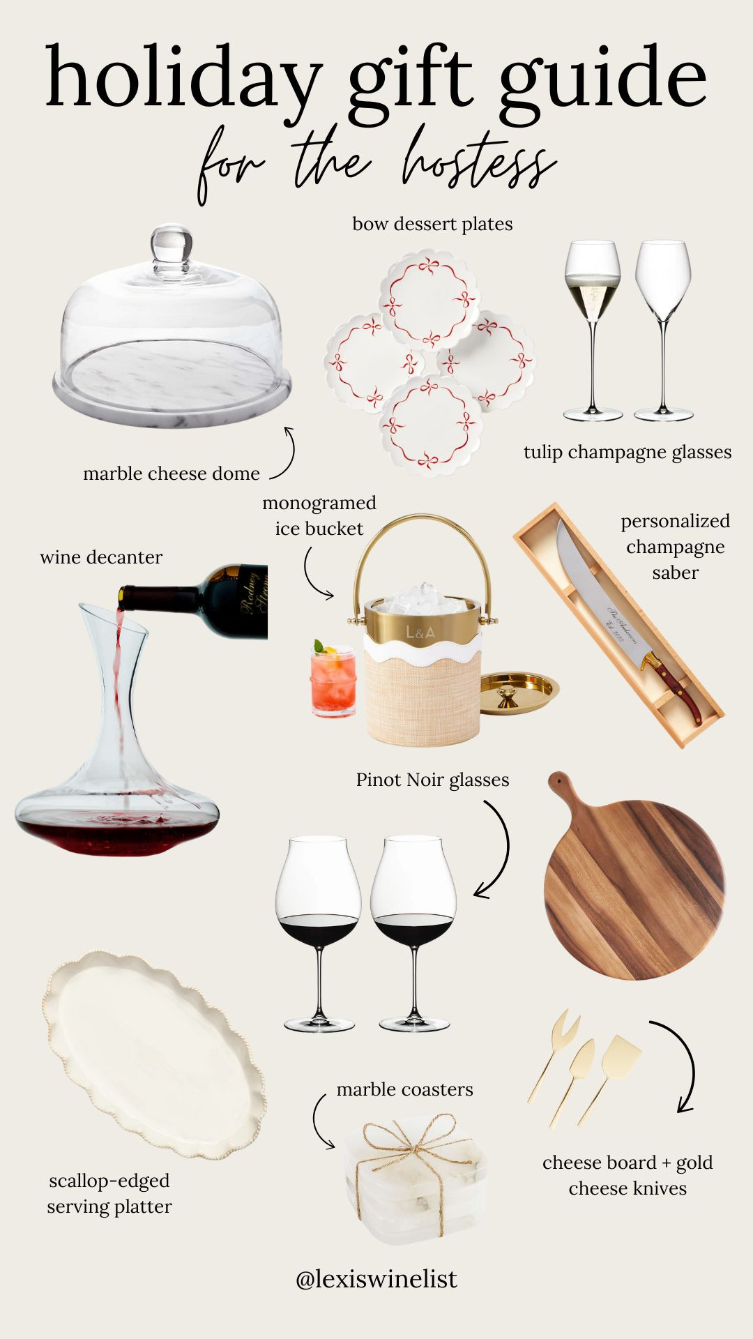 Holiday gift guide for the hostess🍾

home gifts, entertaining gifts, wine gifts 

 #LTKGiftGuide #LTKHoliday #LTKHome