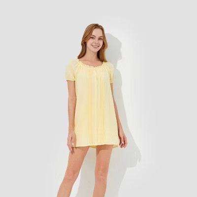 Women's Puff Cap Sleeve Mini A-Line Dress - Wild Fable™ | Target