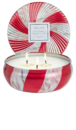 Crushed Candy Cane 3 Wick Tin Candle in Gourmand | Revolve Clothing (Global)