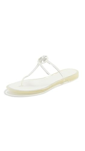 Tory Burch Women's Mini Miller Jelly Sandals, Clear Silver, 11 Medium US | Amazon (US)
