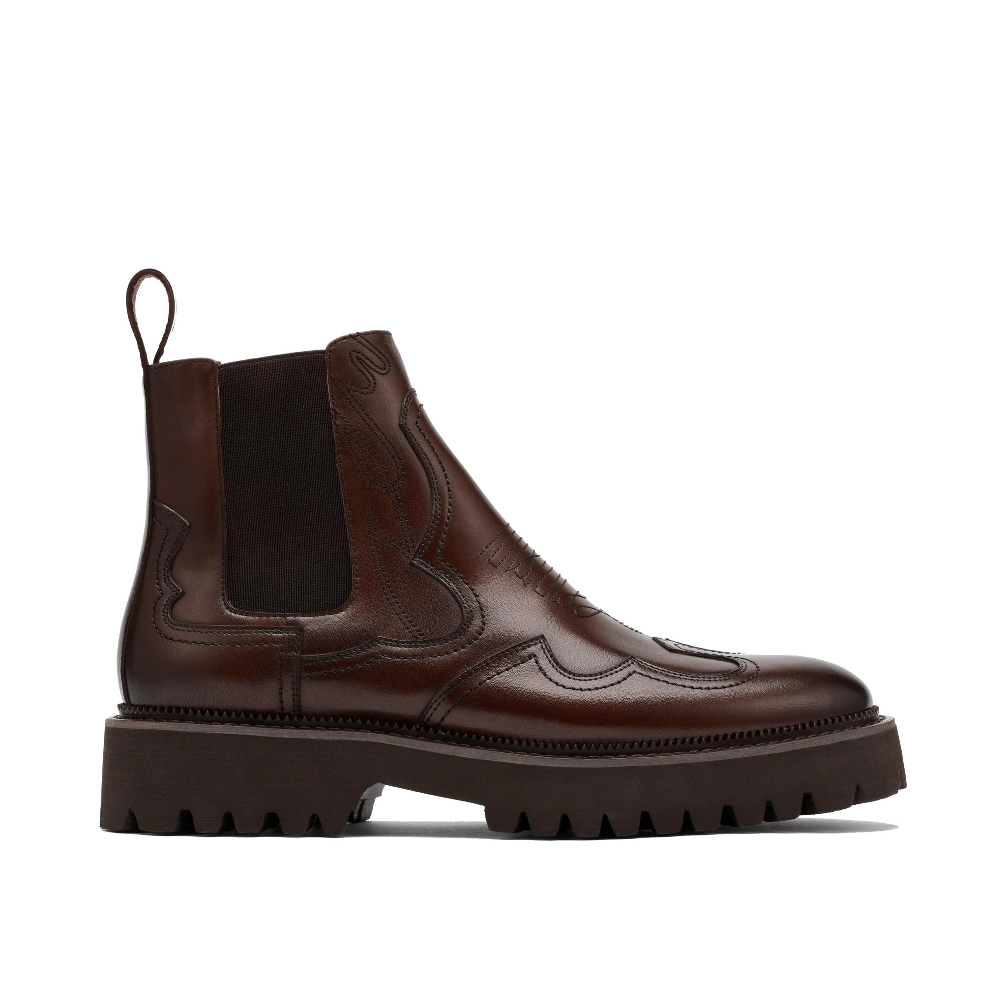 Dax Chocolate Leather Chelsea Boots | Marc Nolan