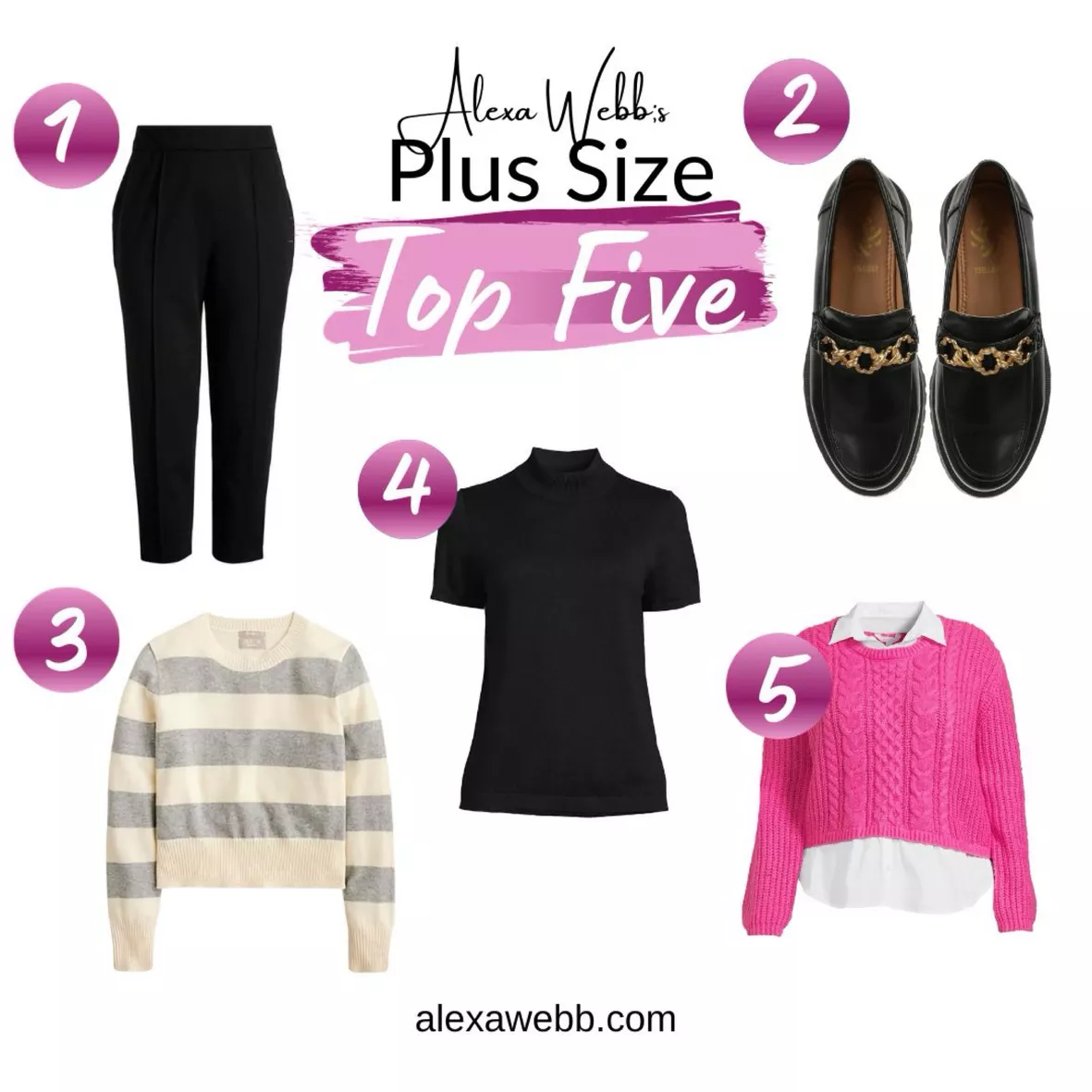 Plus Size Brown Sweater Outfits - Alexa Webb