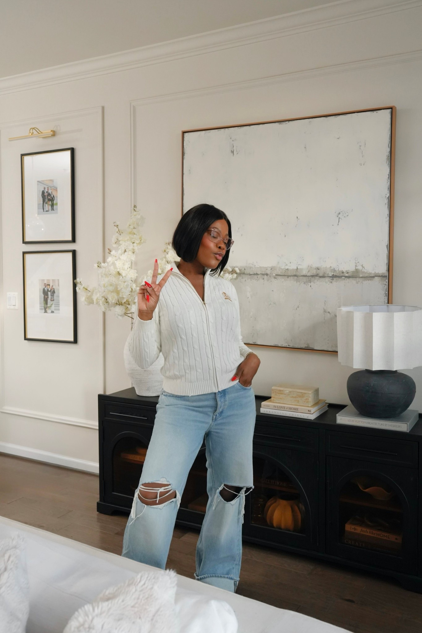 I’m obsessed with this sweater. It’s light weight and it feels so good on. It comes in 5 other colors and they’re all so pretty 

#LTKMidsize #LTKSeasonal