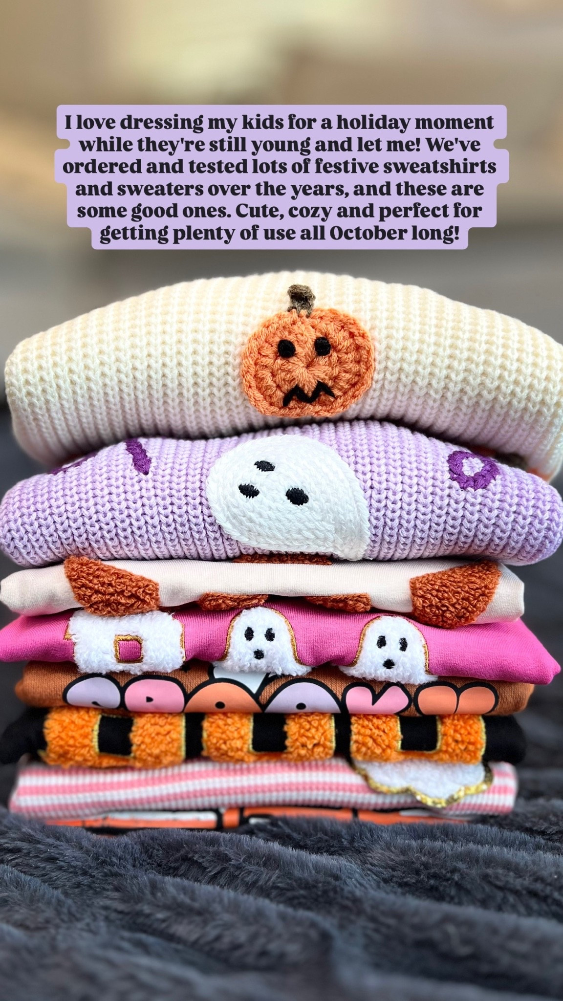 Amazon always has the cutest selection for holiday sweaters and sweatshirts for kids!