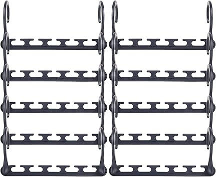 Magical Hangers, 10Pcs Multifunctional Space Saving Closet Clothing Hangers Organizer with Update... | Amazon (UK)