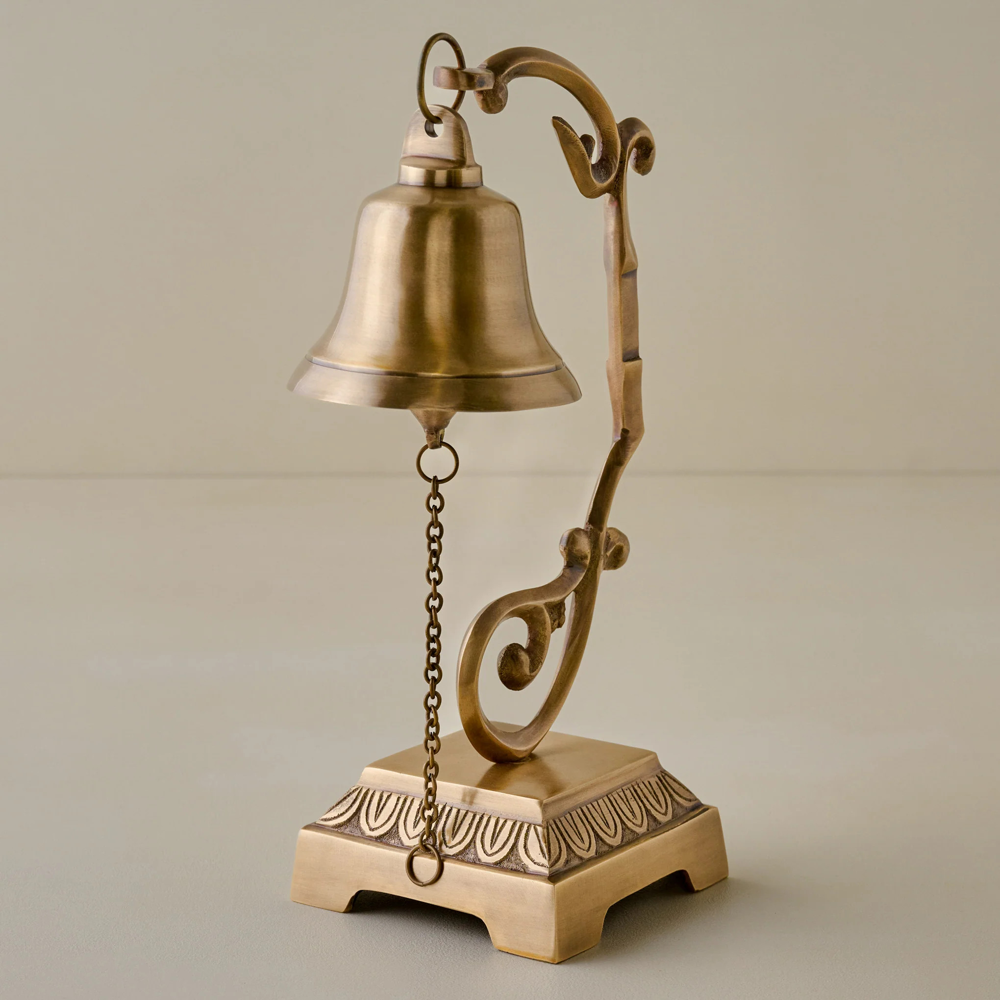 Antique-Inspired Corinne Brass Bell | Magnolia