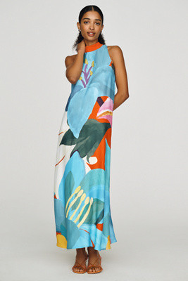 Farm Rio Halter Maxi Dress | Anthropologie (US)