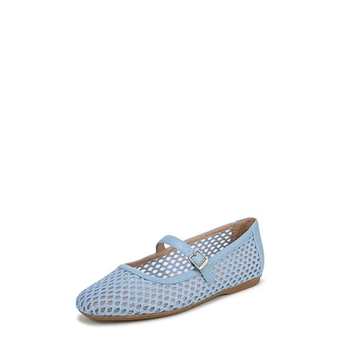 Dr. Scholl's Women's Wren Mary Jane Flat Blue Sky Woven 7.5 W | Amazon (US)