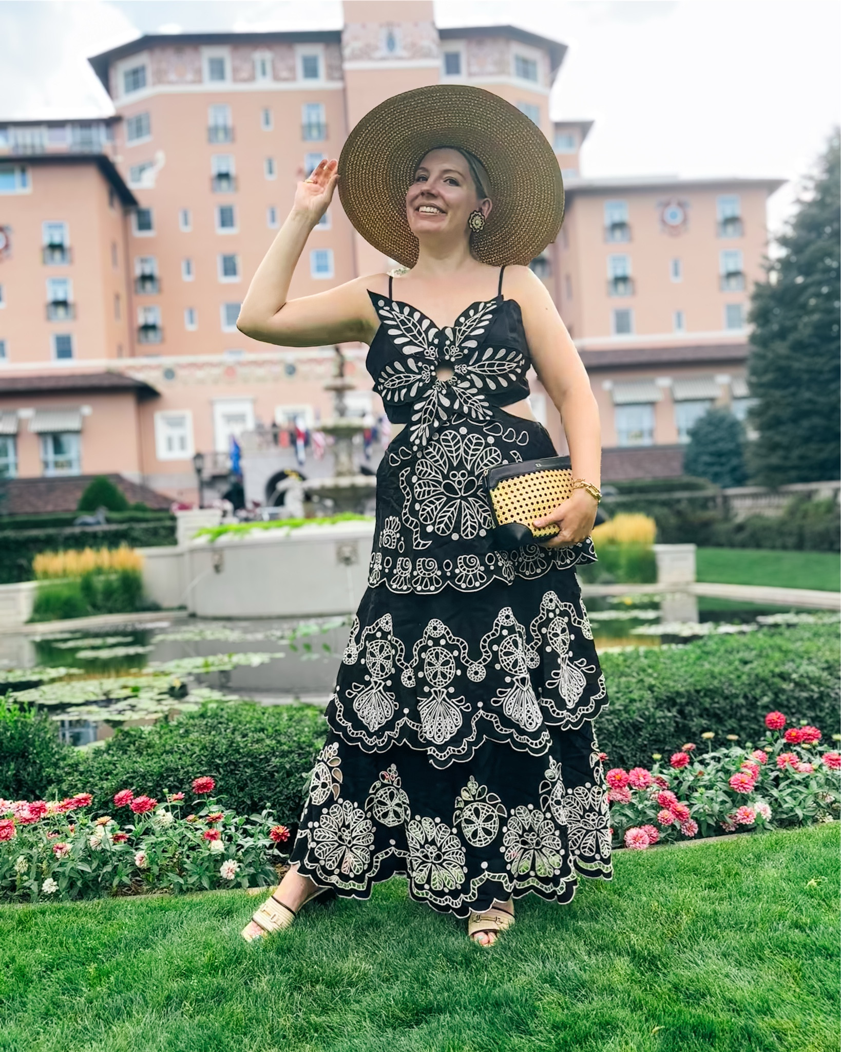 Look 1 
Tropical Luxe Capsule Series

✨ Launching Tropical Luxe with a true showstopper ✨ This Farm Rio maxi is part of an exclusive Anthropologie collection and features one of the Farm Rio’s most iconic silhouettes reimagined in a bold new fabric. It’s the kind of dress that makes late summer feel magical - breezy enough for the hottest days, yet striking enough enough for a special occasion.

This style has been selling quickly, but sizes keep popping back in as exchanges and returns happen and you might get lucky - if you’re in love, keep checking! As always, I’ve linked this look (plus similar options) over on my LTK so you can shop it directly.

About this series:
Tropical Luxe - A Maximalist Capsule Wardrobe
I’m so excited to launch this series - every outfit in Tropical Luxe is vibrant, unique, and designed for those epic, laid-back end-of-August days. Many pieces are on sale now, making them perfect for this year and a head start on next summer’s wardrobe. 🌴

Dress - Farm Rio (@ Anthropologie) (linked)
Hat - Eric Javits (linked) 
Bag - Mark & Graham (linked)
Earrings - Tuckernuck (linked)
Bracelet & Ring - Rocksbox (similar linked)
Shoes - Steve Madden

#FarmRio #FarmRioStyle #TuckernuckStyle #Tuckernuck #MarkAndGraham #MarkAndGrahamStyle #TropicalLuxe #CapsuleWardrobe #SummerStyle #VacationStyle #ResortWear #BoldPrints #LateSummerStyle #OOTDInspo #MaximalistStyle

#LTKSaleAlert #LTKItBag #LTKSeasonal