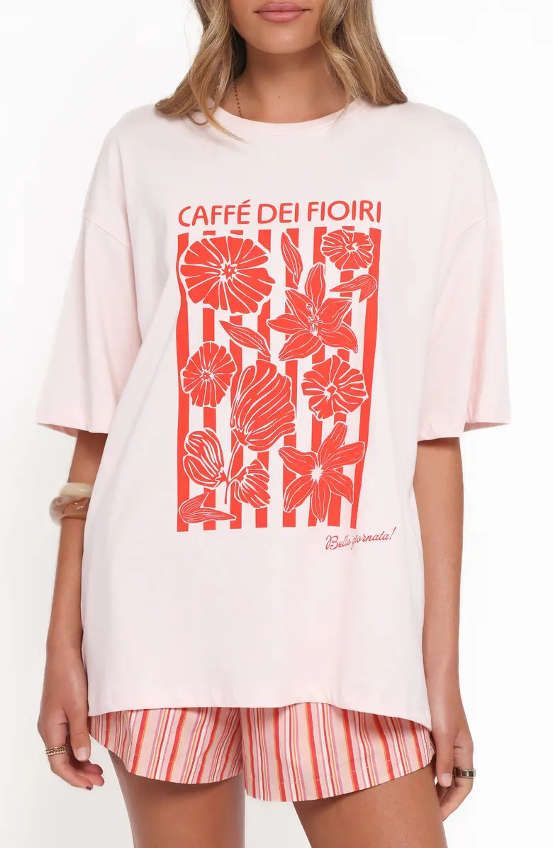 Caffe Dei Fiori Oversize Cotton Graphic T-Shirt | Nordstrom