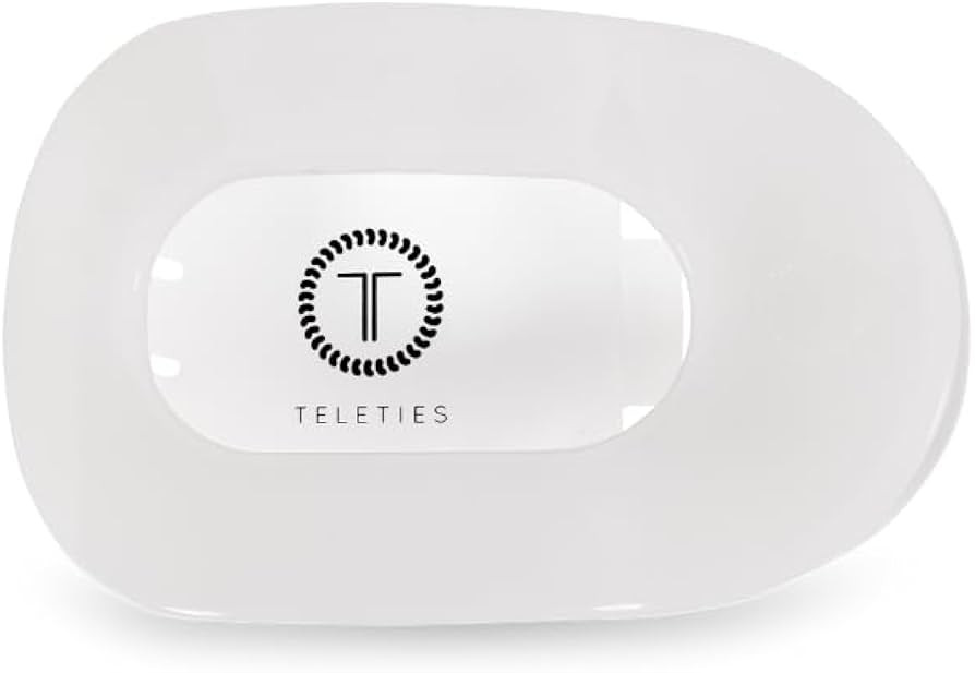 TELETIES - Large Flat Round Clip - Strong Grip, Bendable Teeth, Comfortable Curved Design - For L... | Amazon (US)