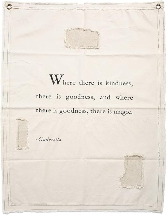 Sugarboo “Cinderella” Handmade Canvas Wall Hanging - 31.50 x 40 Inches - for Bedroom, Kitchen... | Amazon (US)