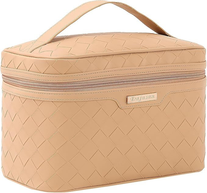 Dajasan Makeup Bag Cosmetic Bag, Travel Makeup Bag, Large Capacity Makeup Organizer Bag, Portable... | Amazon (US)