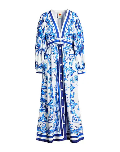 FARM RIO | Vestido Largo Azul marino de Mujer - YOOX | YOOX ES