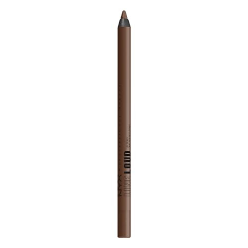 NYX PROFESSIONAL MAKEUP Line Loud Lip Liner, Longwear and Pigmented Lip Pencil with Jojoba Oil & Vitamin E - Rebel Kind (Chocolate Brown) | Amazon (US)