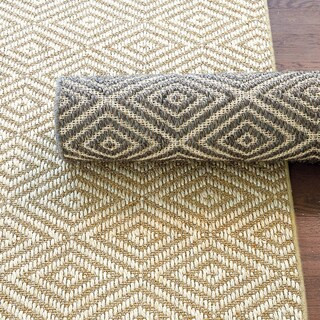 Diamond Sisal Rug with Gray & Natural Geometric Pattern | Ballard Designs, Inc.