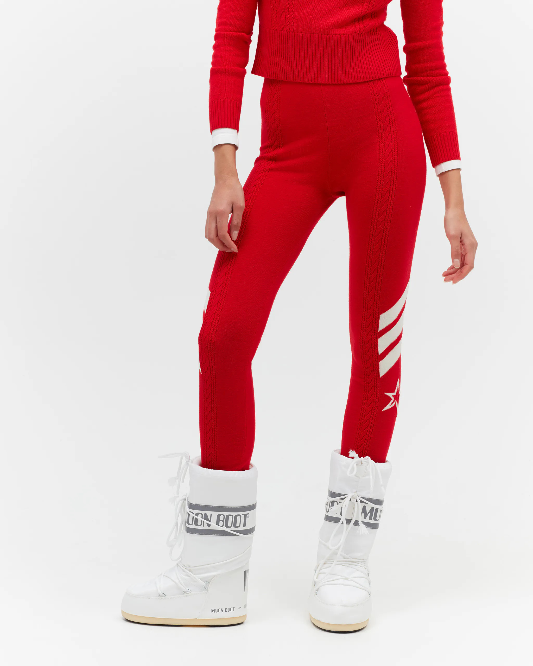 Cable Merino Wool Legging | Perfect Moment