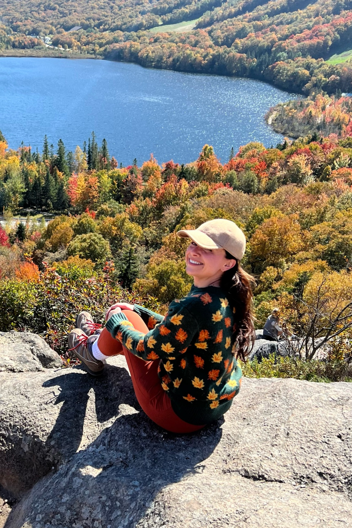 Cute KJP leaf sweater for hiking in New Hampshire 

#LTKSeasonal